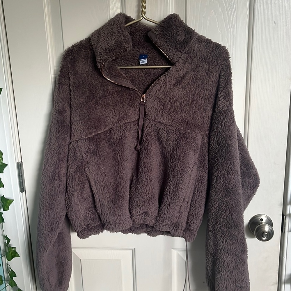 Old navy women’s small cropped quarter zip